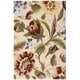 preview thumbnail 9 of 7, Nourison Fantasy All Over Floral Area Rug 3'6" x 5'6" - Ivory - Rectangle