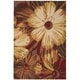 preview thumbnail 11 of 30, Nourison Fantasy Abstract Floral Area Rug 5' x 7' 6" - Red
