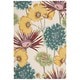 preview thumbnail 9 of 13, Nourison Fantasy Abstract Floral Area Rug 3'6" x 5'6" - Ivory - Rectangle