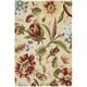 preview thumbnail 8 of 7, Nourison Fantasy All Over Floral Area Rug 5' x 7'6" - Ivory - Rectangle