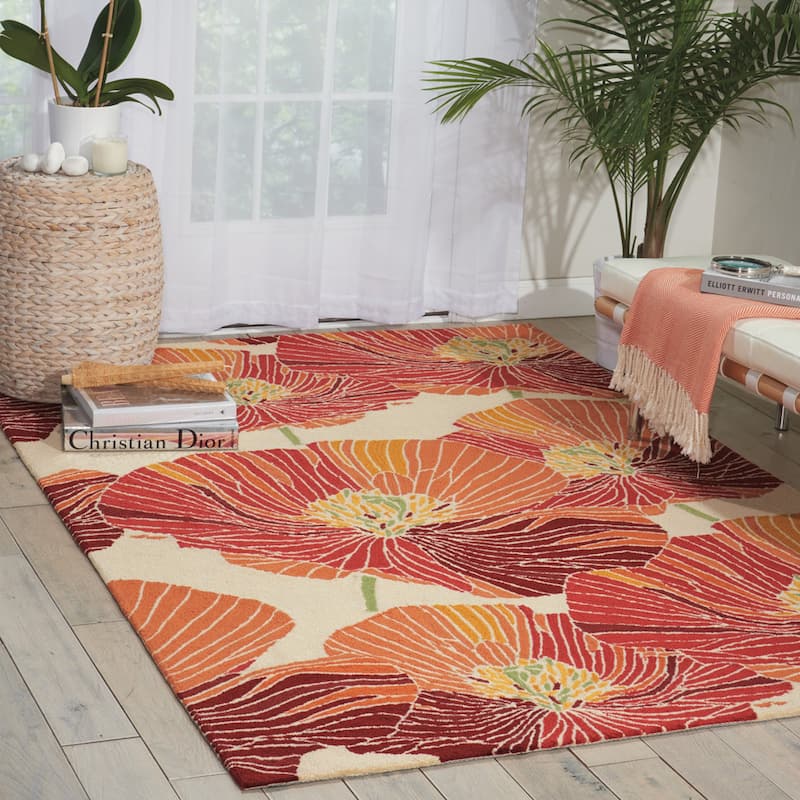 Nourison Fantasy Abstract Floral Area Rug