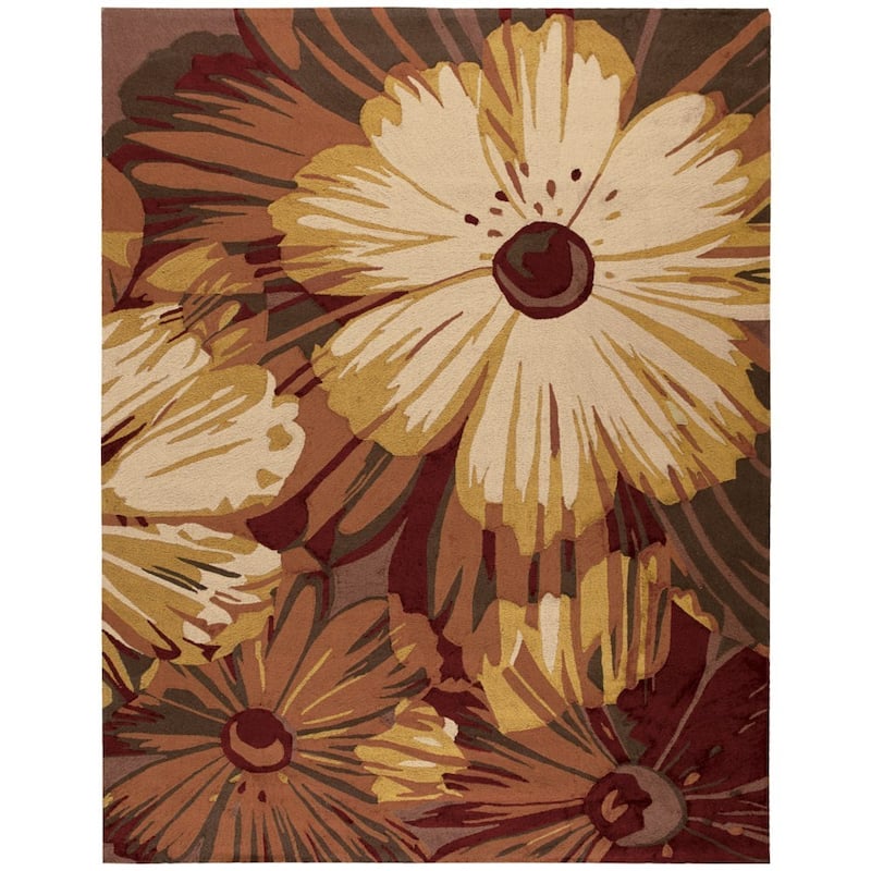 Nourison Fantasy Abstract Floral Area Rug - 8' x 10'6" - Red