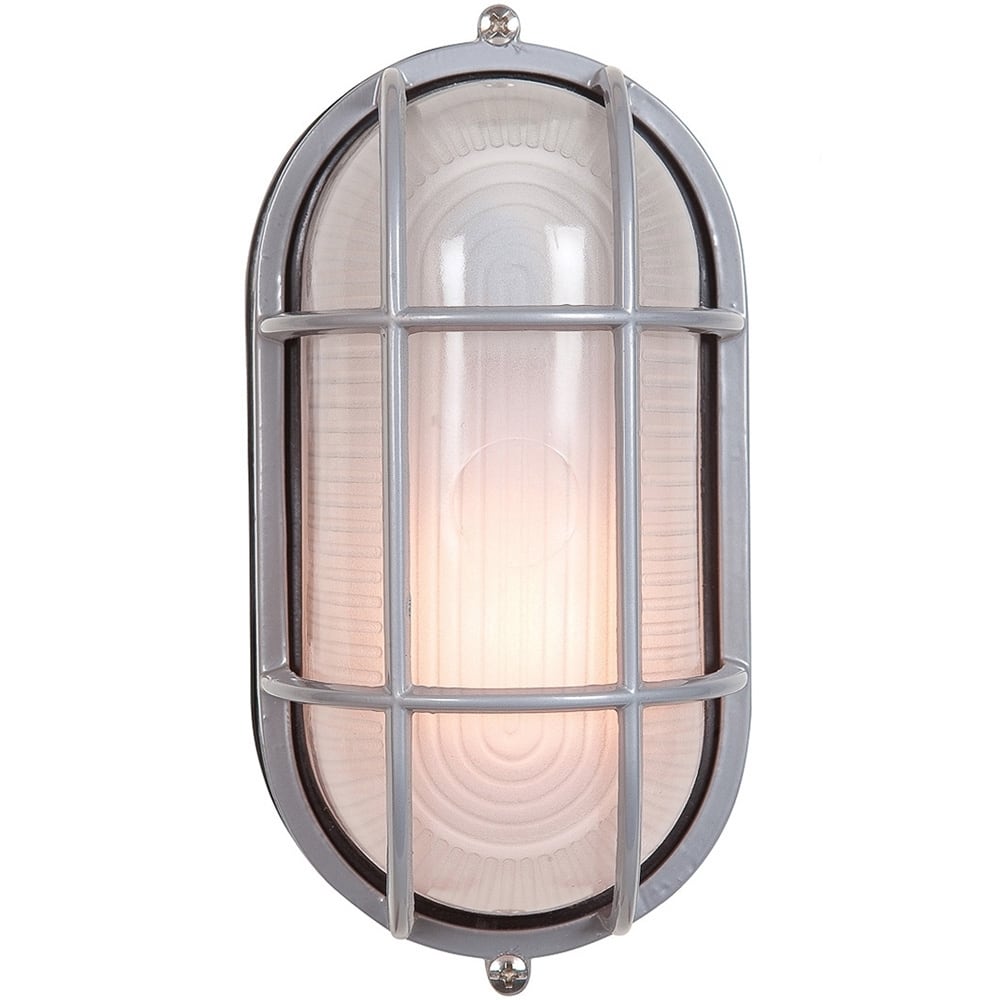 Access Lighting Nauticus Dual Mount - Wet Location Bulkhead - Satin Finish - Frosted Glass Shade - Incandescent