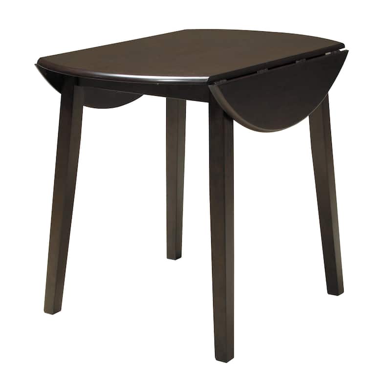 Hammis Round Drop Leaf Table - Dark Brown