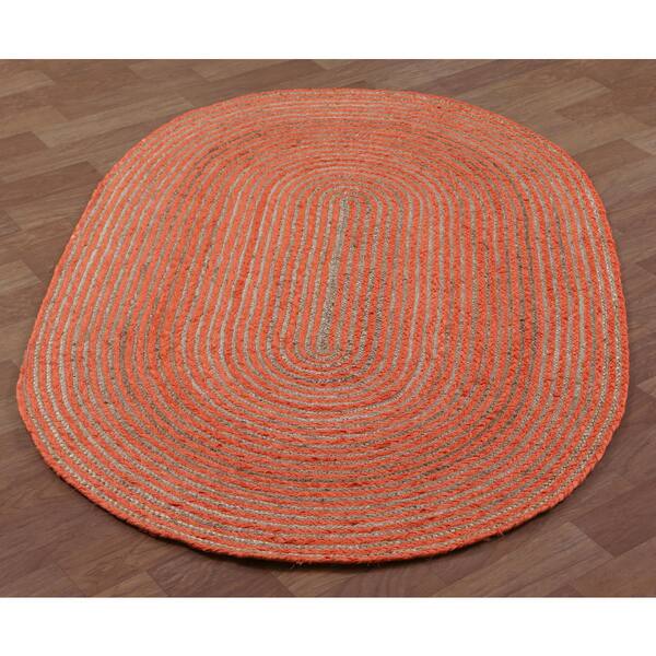 Natural Jute & Yellow Cotton Racetrack Rug 30x50 Natural Jute & Yellow Cotton Racetrack Rug 30x50