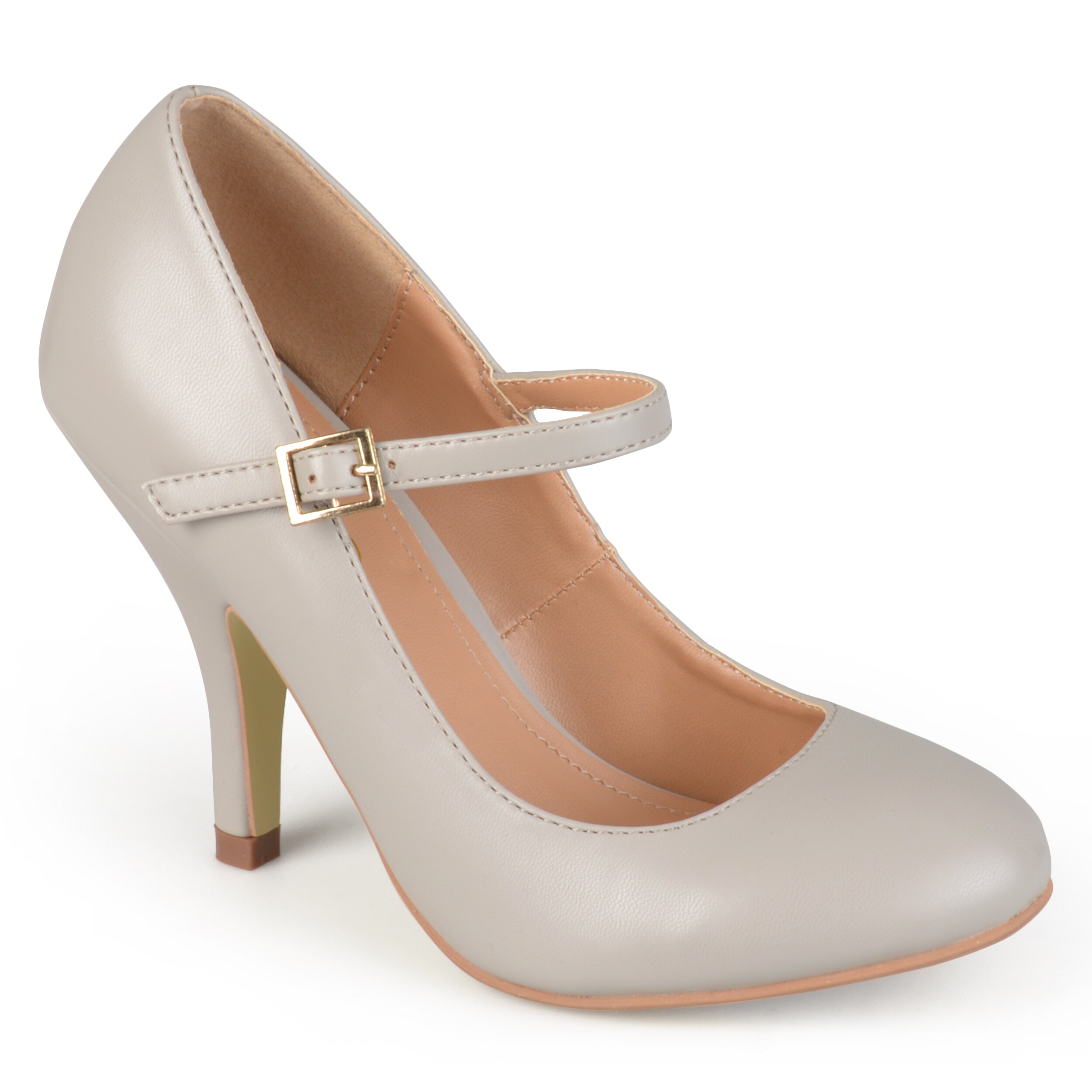 Journee Collection Womens WENDY-09 Patent Mary Jane Pumps