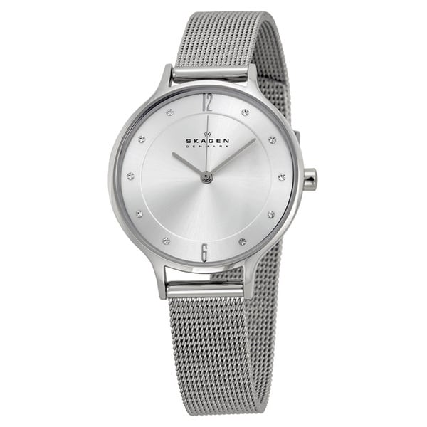 Skagen Womens Steel Slim Mesh Strap Watch