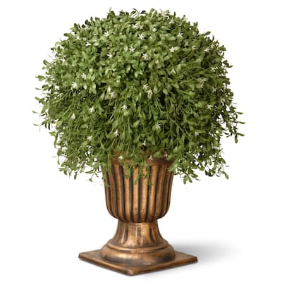 26-inch Argentia Plant with Gold Urn