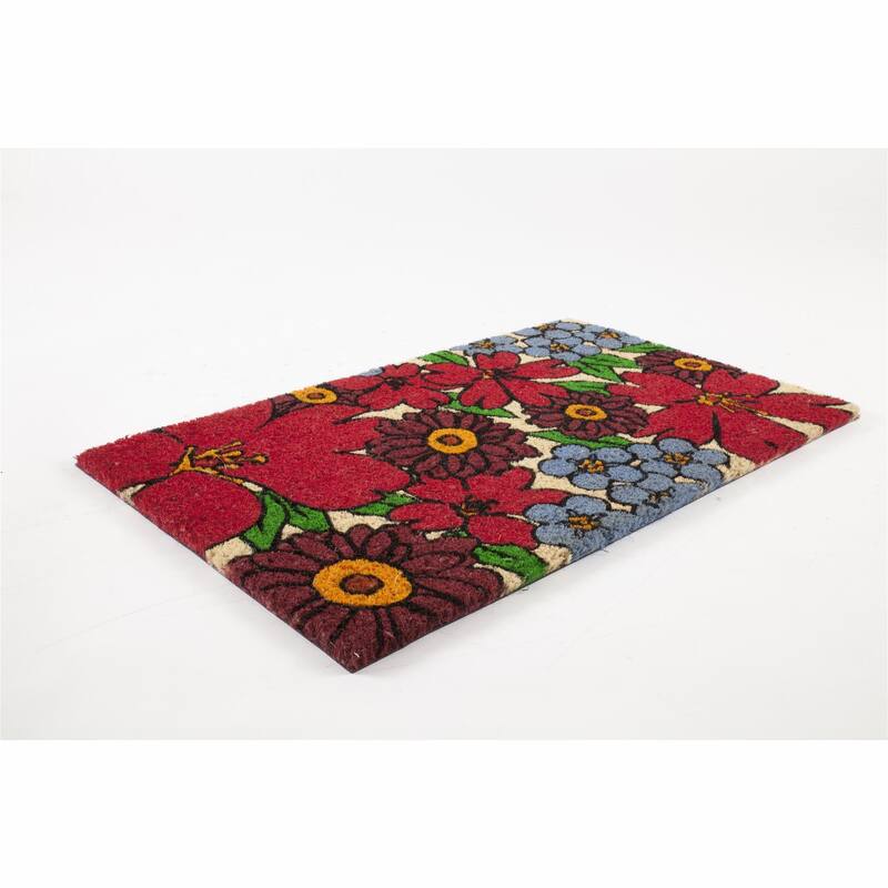 Entryways Forget-Me-Nots Coir Doormat (17" x 28")