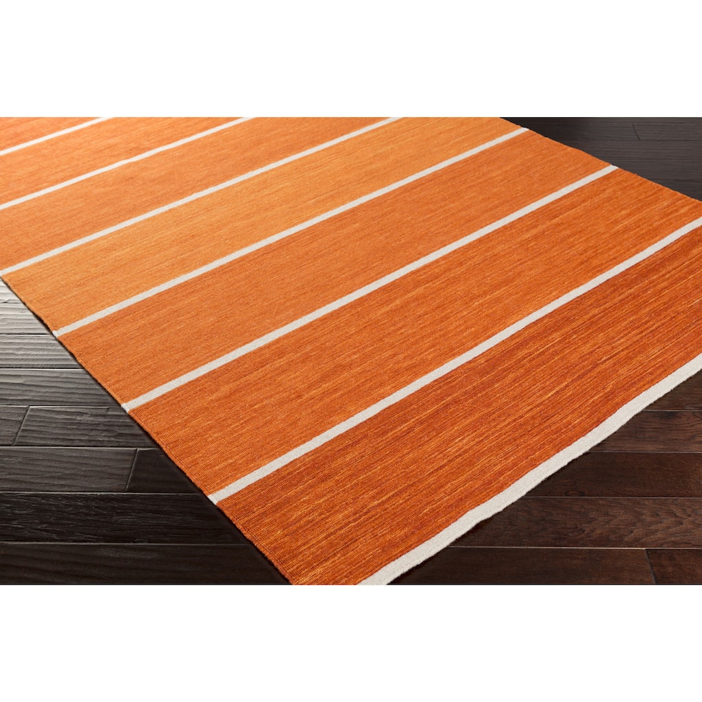 Hand-Woven Lyne Casual Wool Area Rug