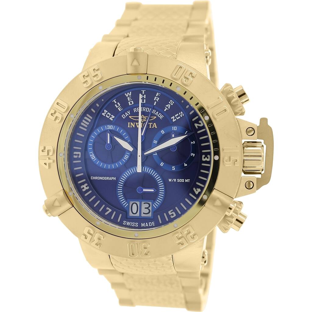Invicta Men's Subaqua Gold Stainless Steel Swiss Chronograph Watch