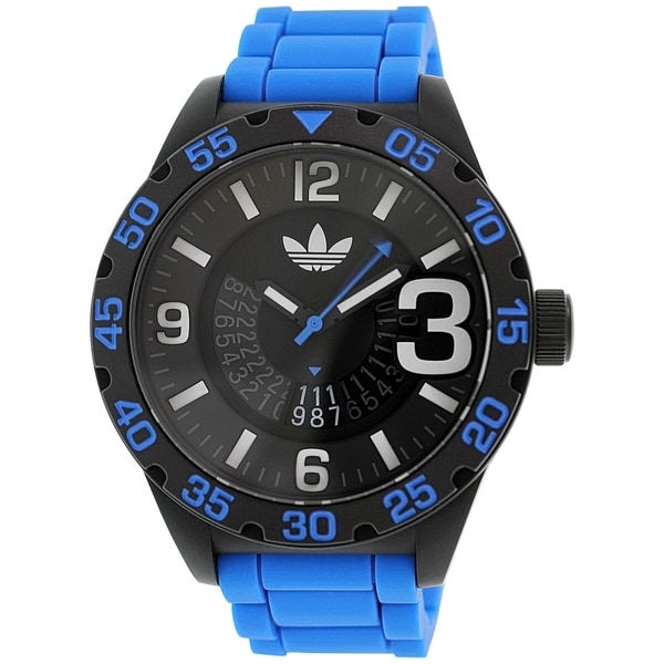 adidas black rubber watch