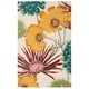 preview thumbnail 14 of 13, Nourison Fantasy Abstract Floral Area Rug 2' 6" x 4' - Ivory - Rectangle