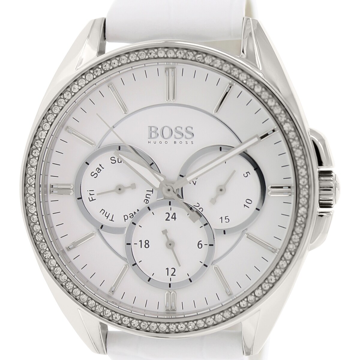 hugo boss white watch