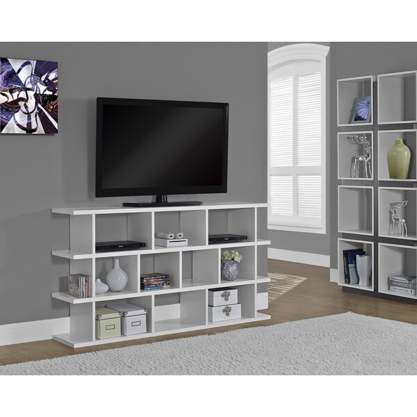 White Hollow-core 60-inch Horizontal / Vertical Etagere ...