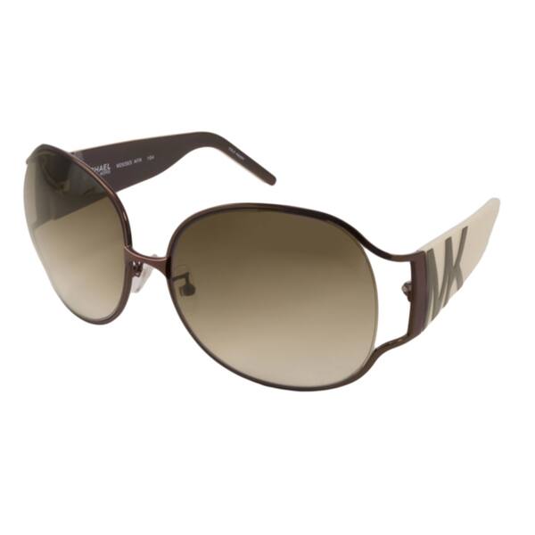 Michael Kors Brown and Cream Sunglasses Michael Kors MK2199 Acadia XL (55 - 17) with Brown lenses  main image 4