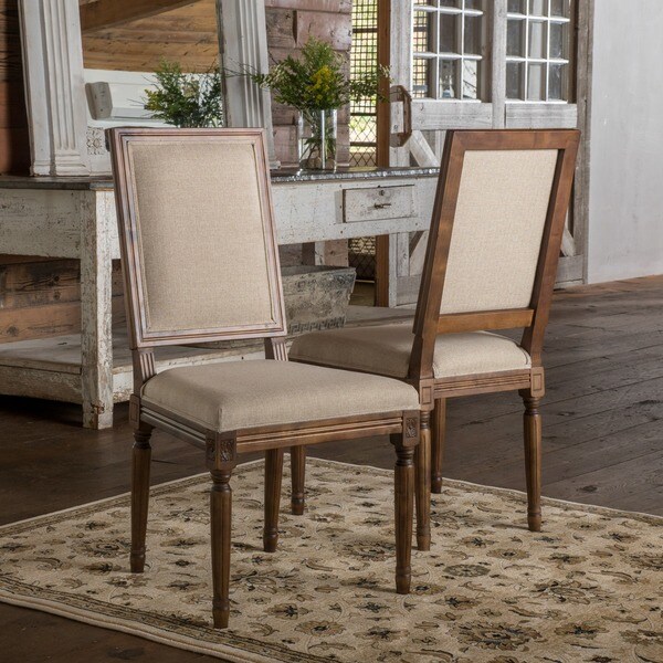 Madison Weathered Oak Dining Chair (Set of 2) by Christopher Knight