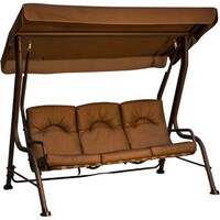 Bar Harbor Swing Made Of Steel And Aluminum Free Shipping Today Casual Outdoor Canopied 3 Person Swing