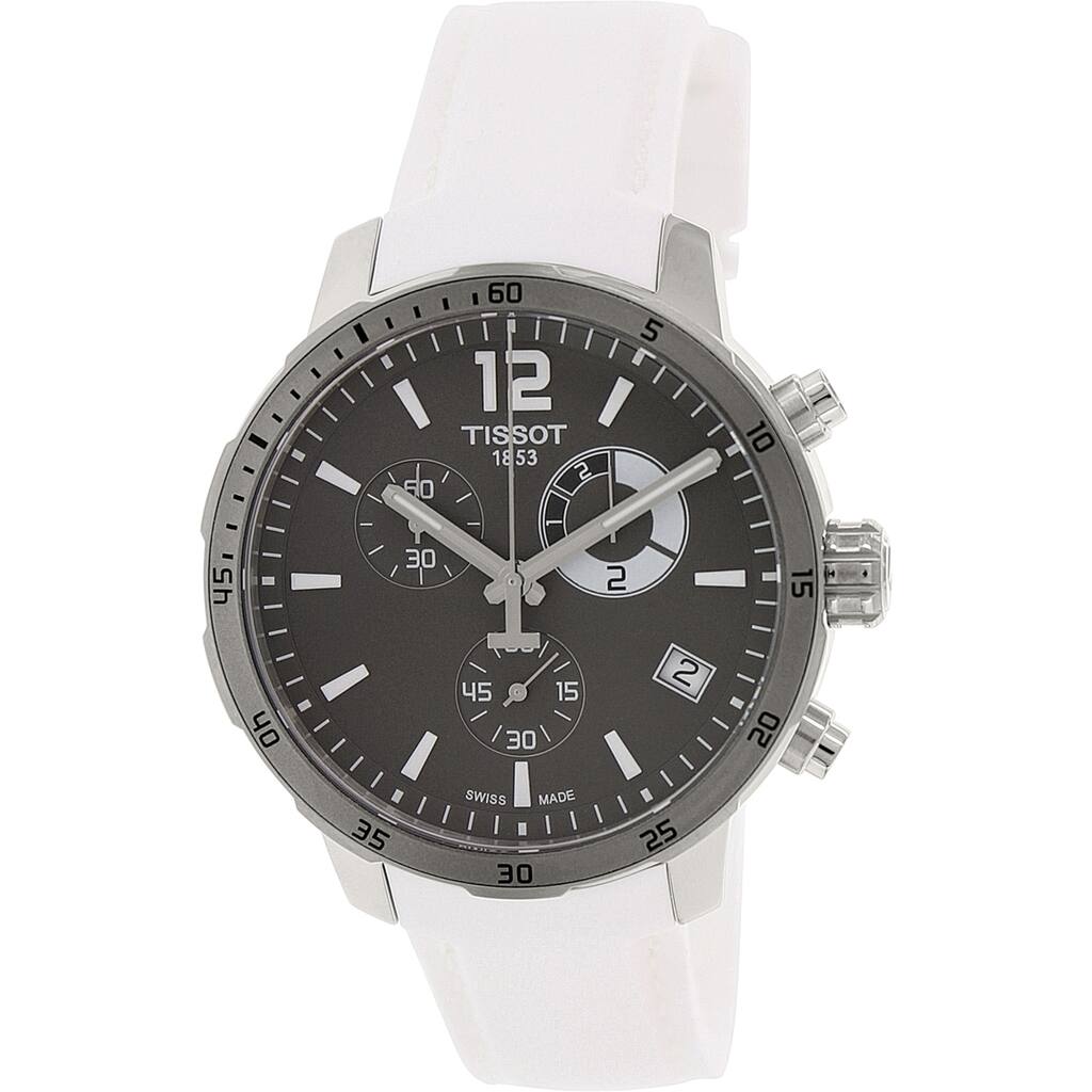 Tissot Men's Quickster T095.449.17.067.00 White Rubber Quartz Watch