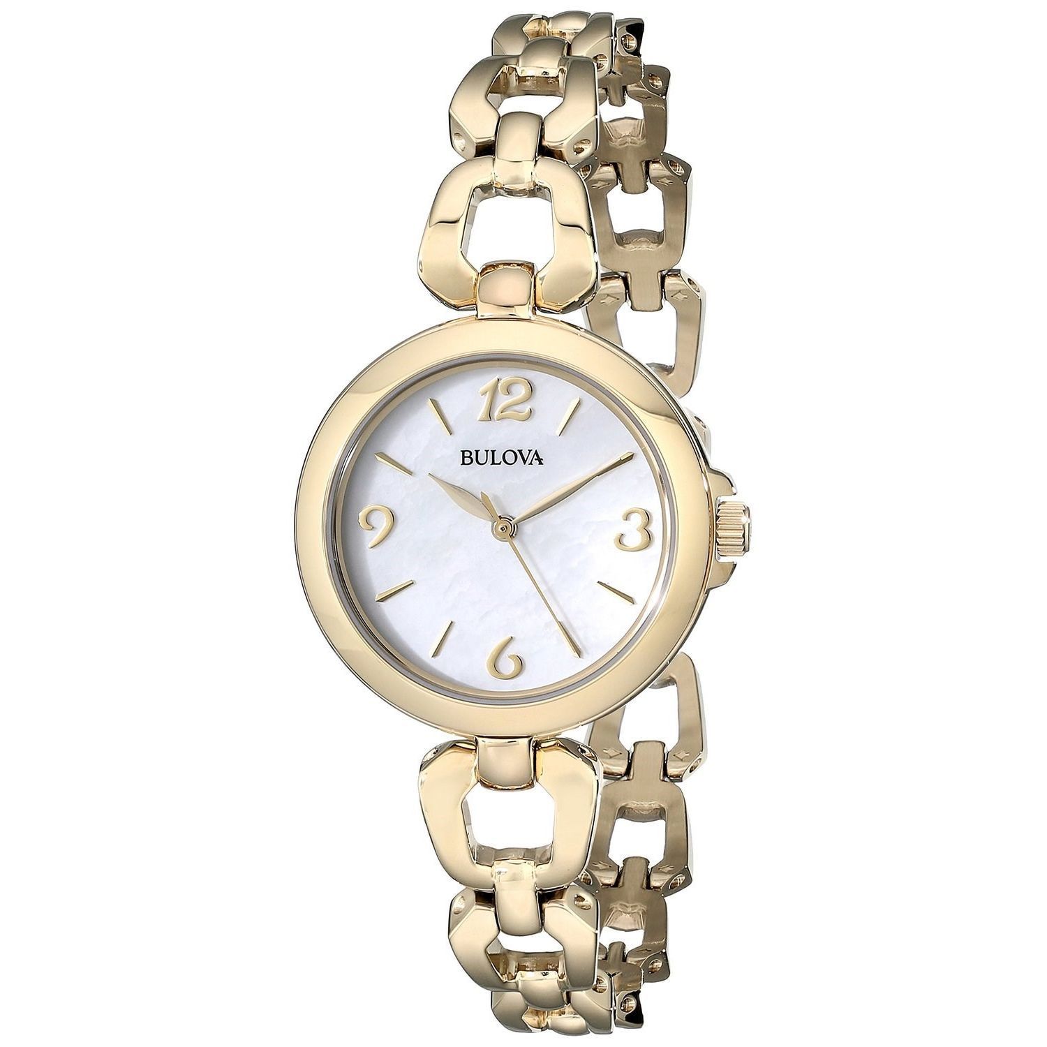 Bulova Womens 97L138 Gold Stainless Steel Quartz Watch   16933743