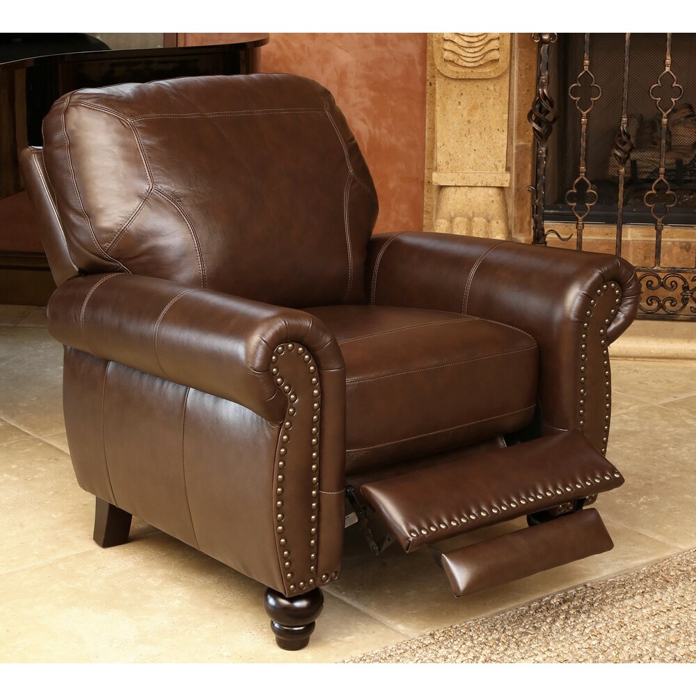 Abbyson waltham best sale leather recliner