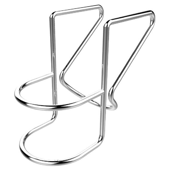 Washing Machine Drain Hose Holder for Laundry and Utility Sinks - Silver