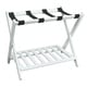 preview thumbnail 20 of 39, Hotel-style Luggage Rack with Shelf White