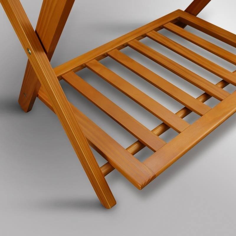 Hotel-style Luggage Rack with Shelf