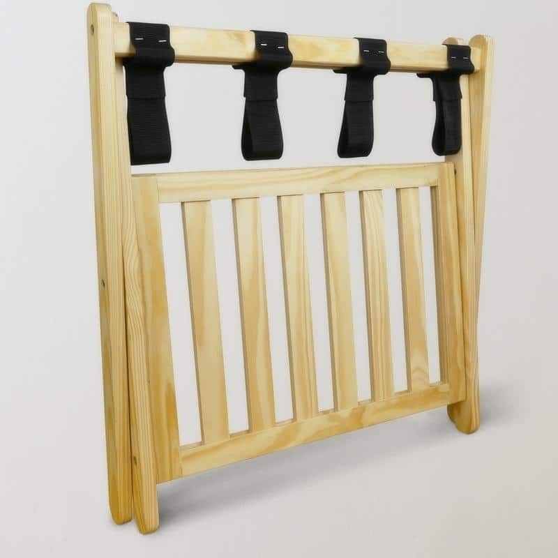 Hotel-style Luggage Rack with Shelf