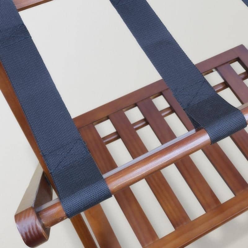 Hotel-style Luggage Rack with Shelf