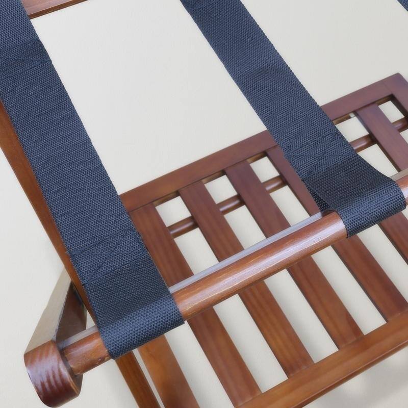 Hotel-style Luggage Rack with Shelf