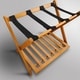 preview thumbnail 38 of 39, Hotel-style Luggage Rack with Shelf