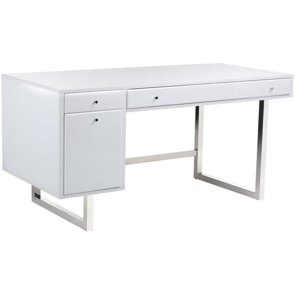 Shop Sunpan 'Ikon' Camden White Desk - Overstock - 9762985
