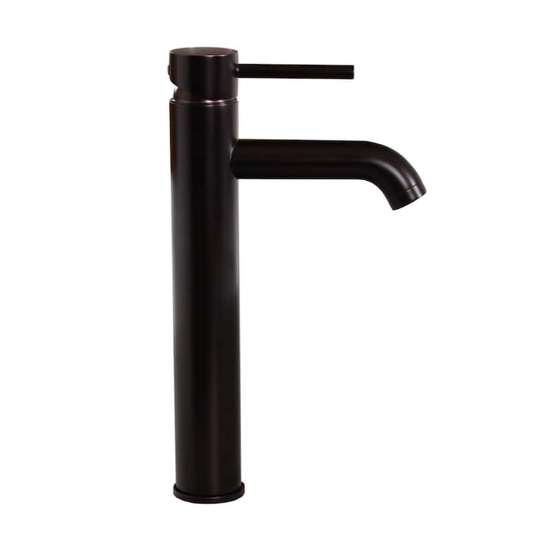 Elite Winter/ F371023 Tempered Glass Leaf Design Bathroom Vessel Sink/ Faucet - Oil Rubbed Bronze Finish Faucet+Sink