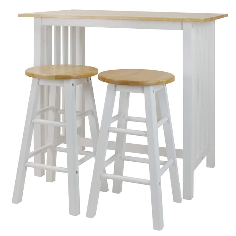 Hardwood Top 3-piece Pub Style Breakfast Set