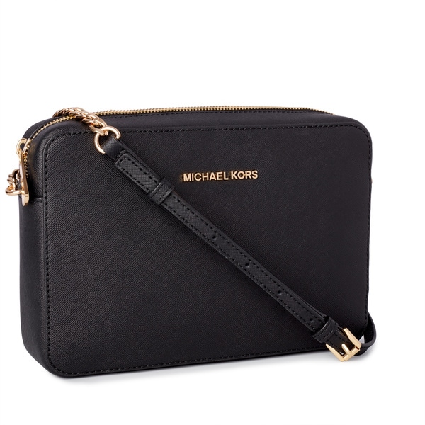 Shop Michael Kors Jet Set Travel Large East/ West Black Crossbody Handbag - Overstock - 9763083