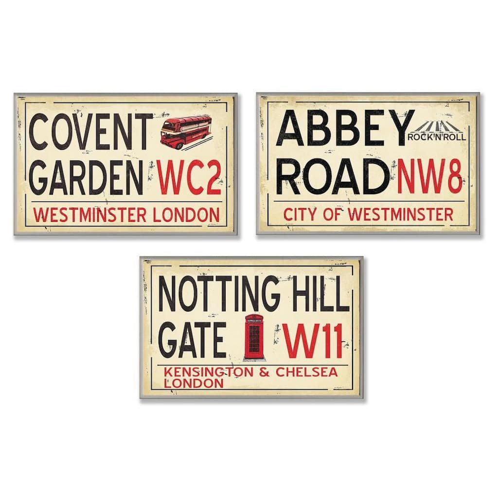 London Railroad Wall Plaque Set