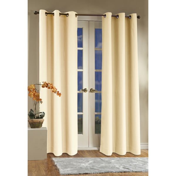 Natural Weathermate Thermalogic Insulated Grommet 84 inch Curtain