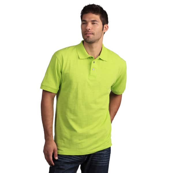lime green golf shirt
