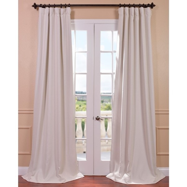 Shop Exclusive Fabrics Cottage Single Panel Blackout Curtain 84' in