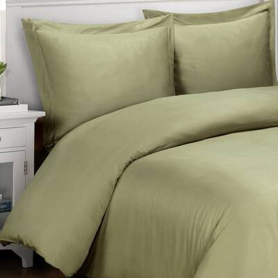 Superior 500 Thread Count Cotton Sateen Duvet Cover Set
