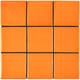 Shop SomerTile 3.75x3.75-inch Curve Square Orange Sunset Ceramic Wall ...