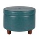 Porch & Den Rockwell Large Leatherette Storage Ottoman - Thumbnail 5