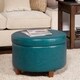 Porch & Den Rockwell Large Leatherette Storage Ottoman - Thumbnail 0