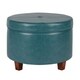 Porch & Den Rockwell Large Leatherette Storage Ottoman - Thumbnail 8