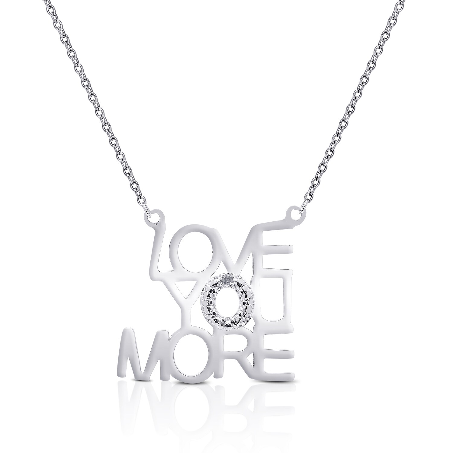 love you more jewelry silver
