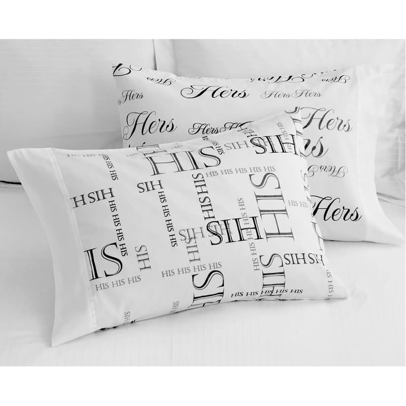 Bed Hog His and Hers Pillowcase Pair