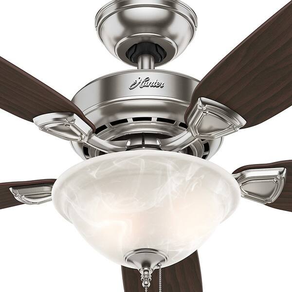 Shop Hunter Fan 52081 Caraway Brushed Nickel Ceiling Fan With