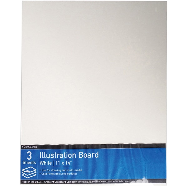 Crescent Illustration Board Value Pack 3/Pkg 11X14  