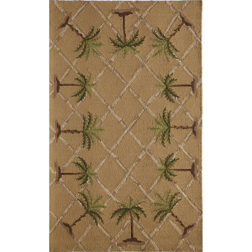 Glory Geometric Beige Area Rug (8' x 10')